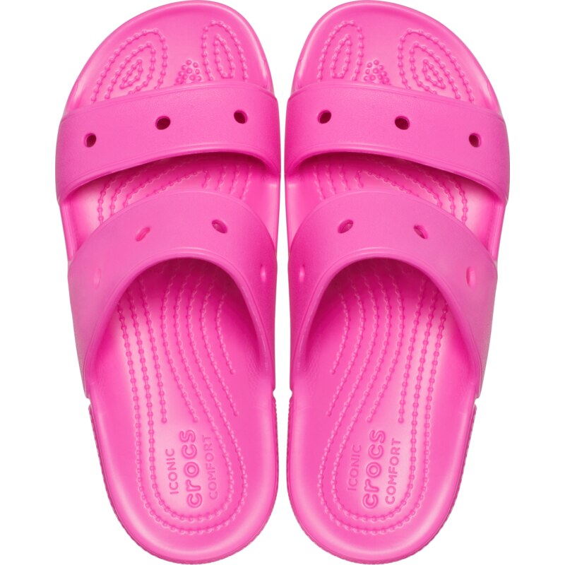 Dámské pantofle Crocs CLASSIC SANDAL neonově růžová