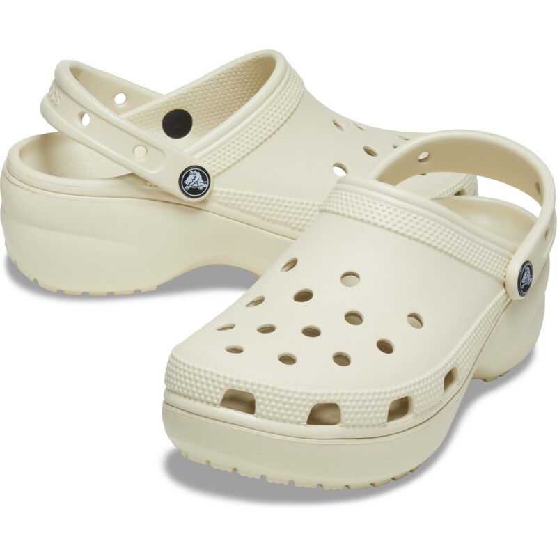 Dámské boty Crocs CLASSIC PLATFORM béžová