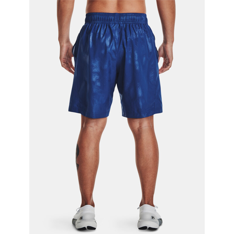 Under Armour Kraťasy UA Woven Emboss Short-BLU - Pánské