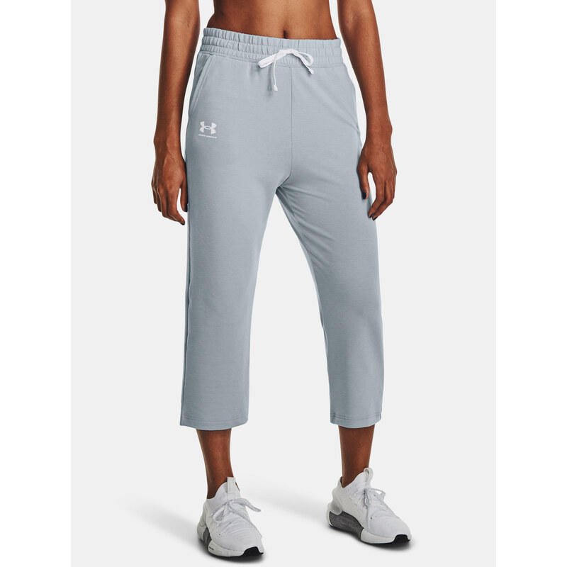 Under Armour Tepláky UA Rival Terry Flare Crop-BLU - Dámské