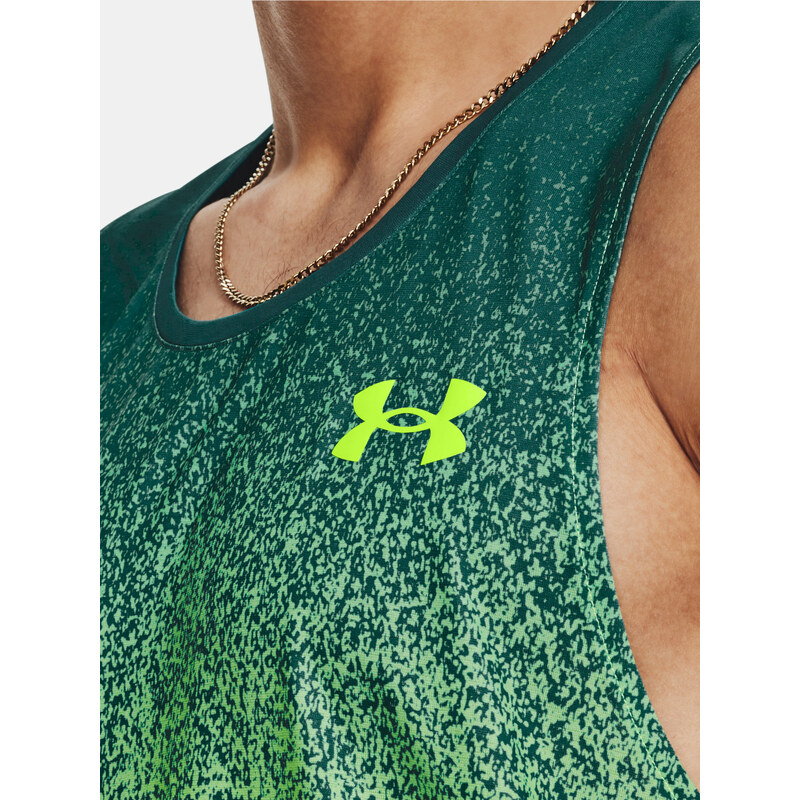 Under Armour Tílko UA RUSH CICADA SINGLET-GRN - Pánské