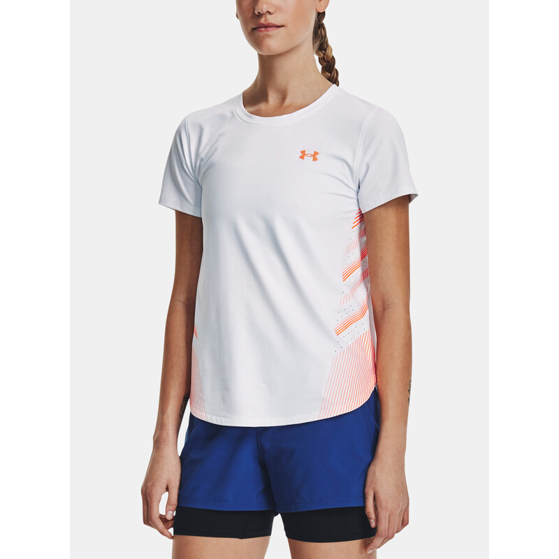 Under Armour Tričko UA Iso-Chill Laser Tee II-WHT - Dámské