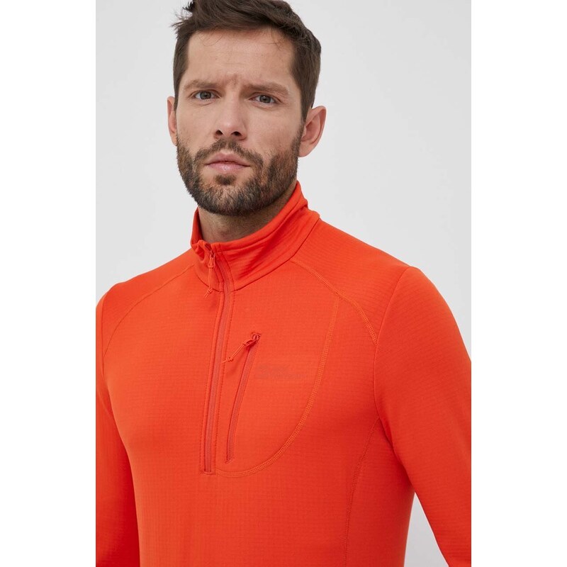 Sportovní mikina Jack Wolfskin Kolbenberg Hz oranžová barva