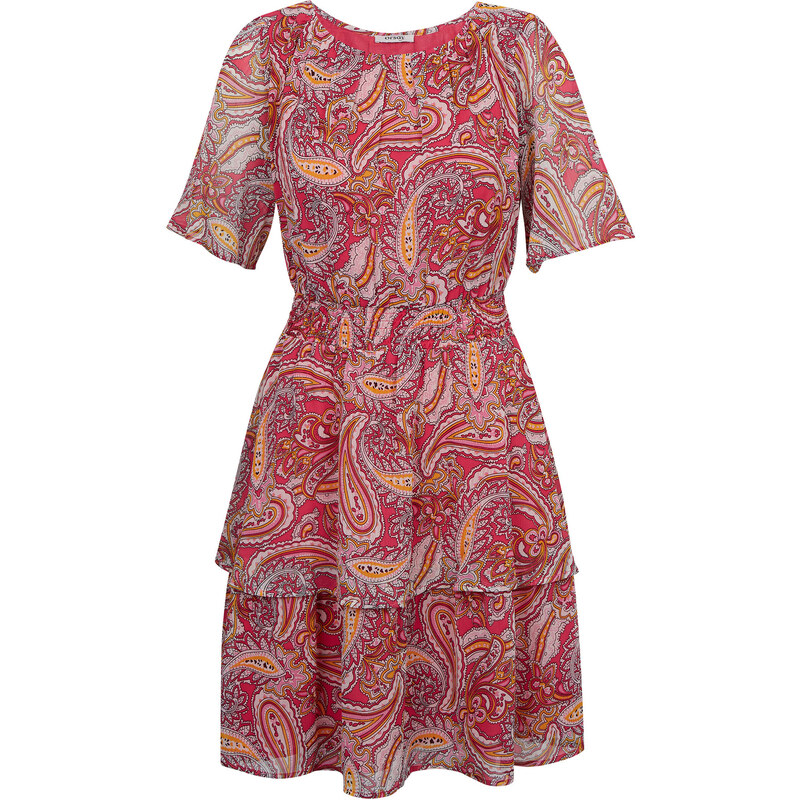 Orsay Červeno-růžové dámské vzorované šaty - Dámské
