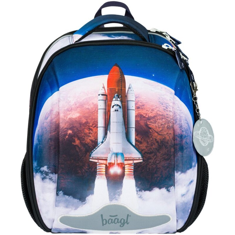 BAAGL Školní aktovka Shelly Space Shuttle vícebarevná;modrá