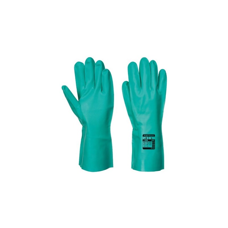 Portwest NITROSAFE Chemical Gauntlet zelené S