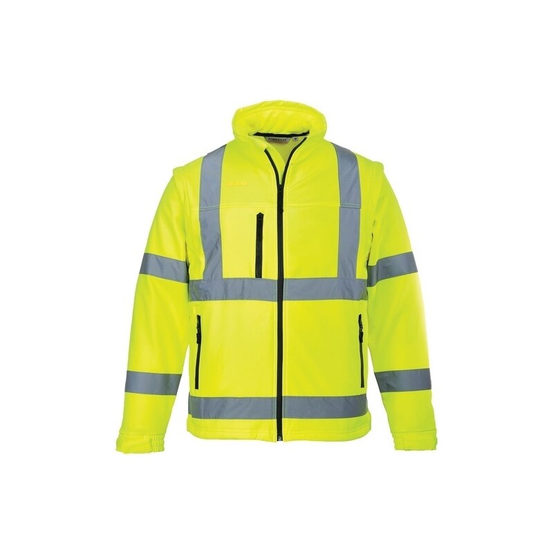 Portwest HI-VIS žlutá softshellová pánská bunda 3XL