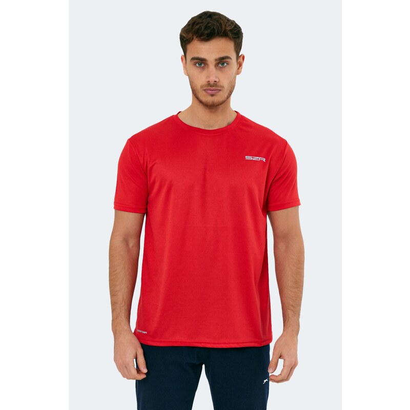 Slazenger Omar KTN Pánské tričko červené