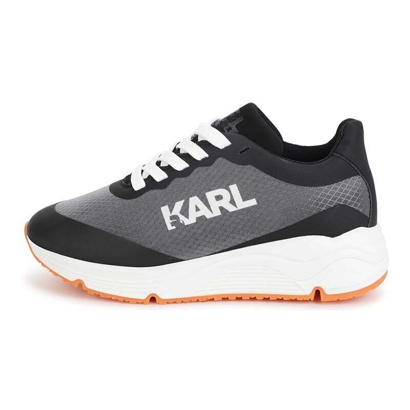 Dětské sneakers boty Karl Lagerfeld černá barva