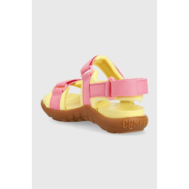 Dětské sandály Camper žlutá barva