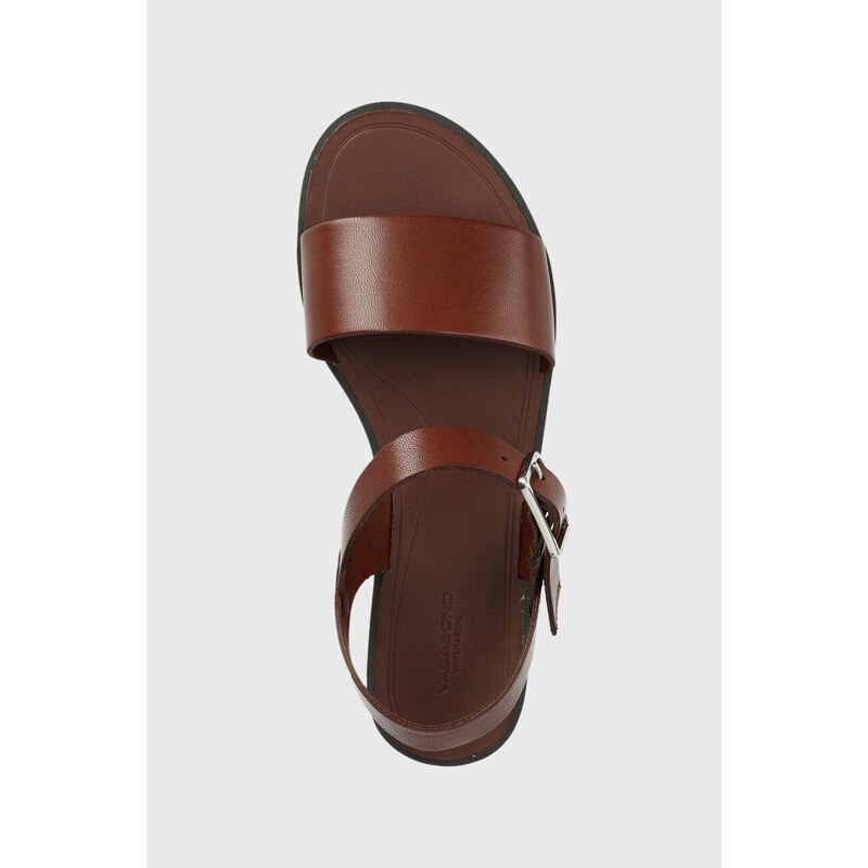 Kožené sandály Vagabond Shoemakers TIA 2.0 dámské, hnědá barva, 5531-101-27