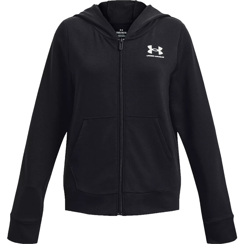 Mikina s kapucí Under Armour UA Rival Terry FZ Hoodie-BLK 1377242-001