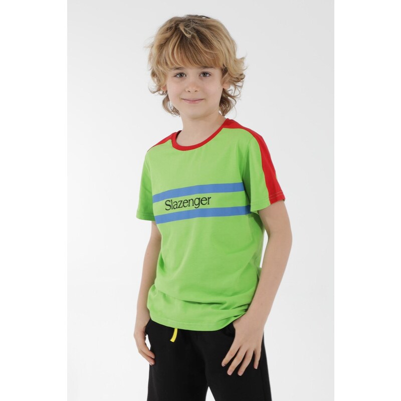 Slazenger Pat Boys T-shirt Green