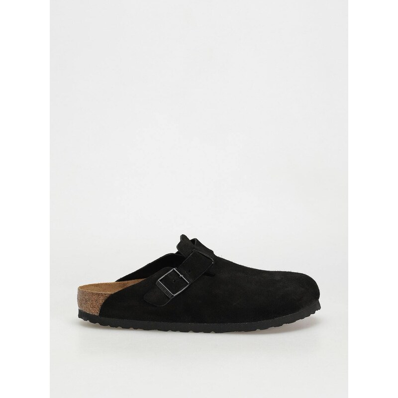 Birkenstock Boston SFB Suede Regular (black)černá