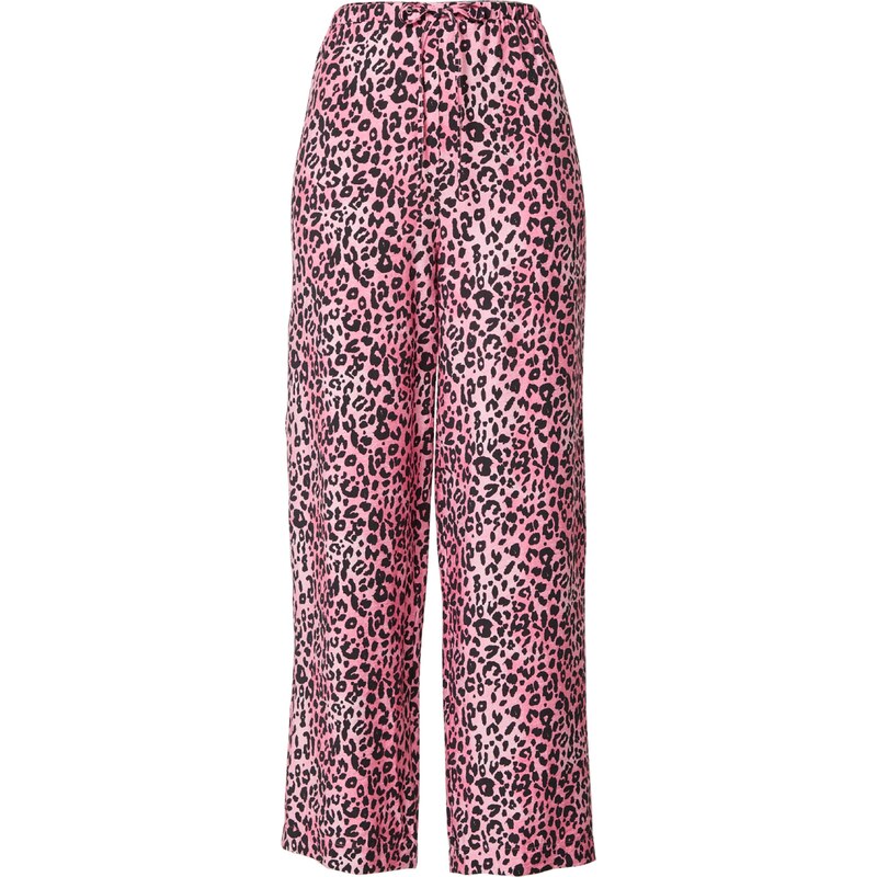EDITED Kalhoty Anneli pink / černá 108755469