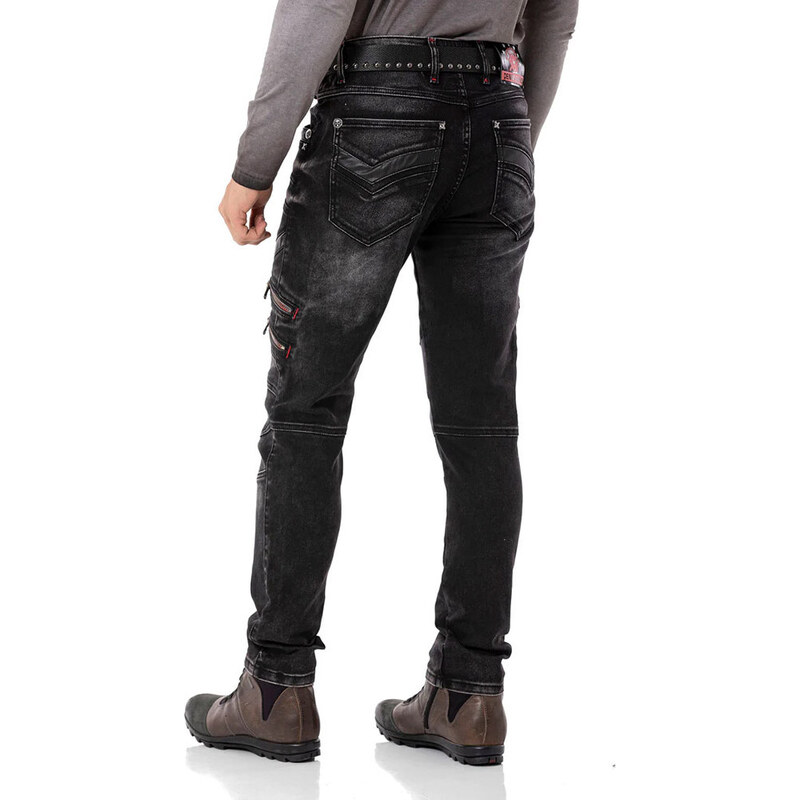 CIPO & BAXX kalhoty pánské CD795 L:34 jeans džíny moto