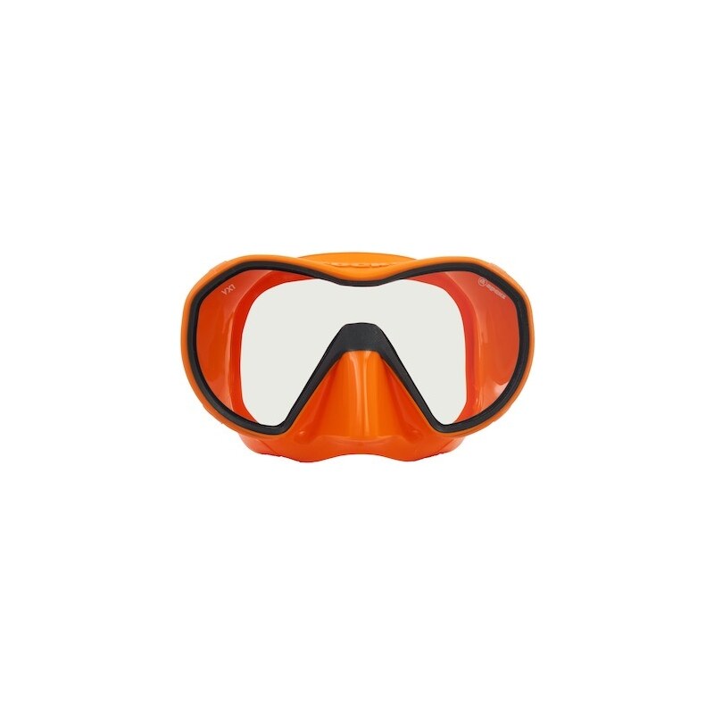 Apeks maska VX1 Pure Clear, oranžová/tmavě šedá