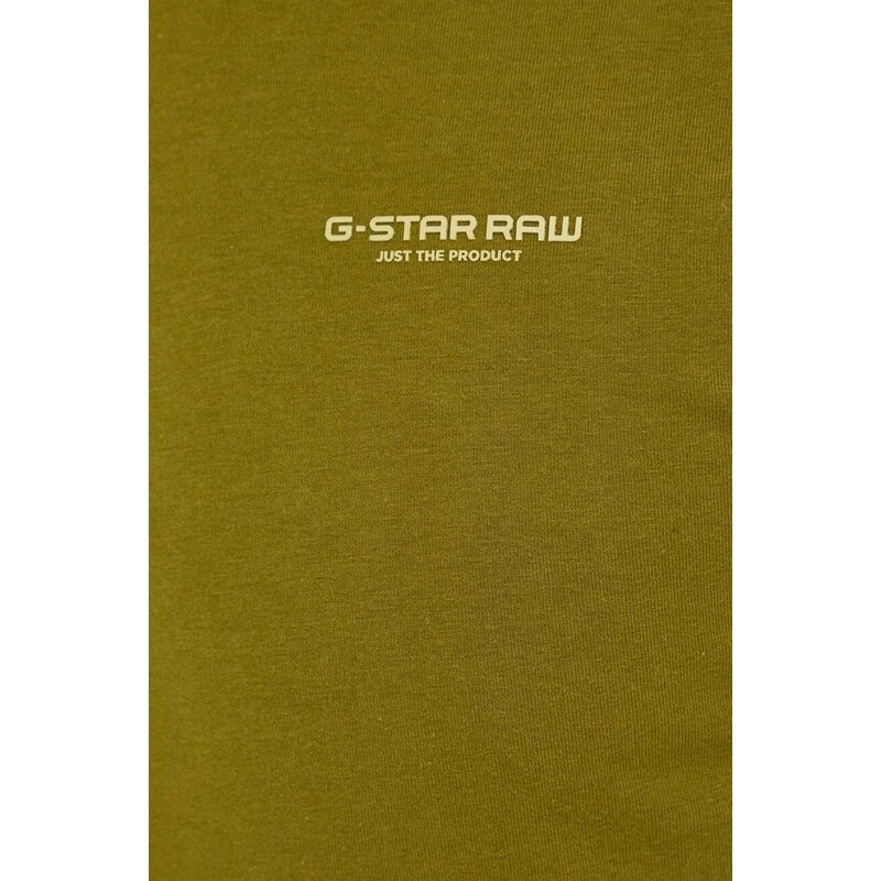 Tričko G-Star Raw zelená barva