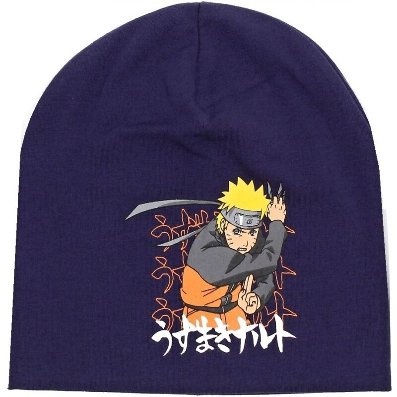 DIFUZED Dětská jarní / podzimní čepice Naruto - tmavě modrá