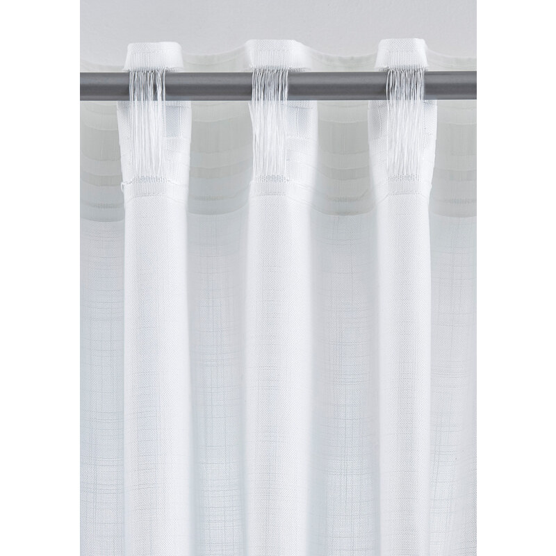 bonprix Záclona z recyklovaného polyesteru (1 ks v balení) Bílá