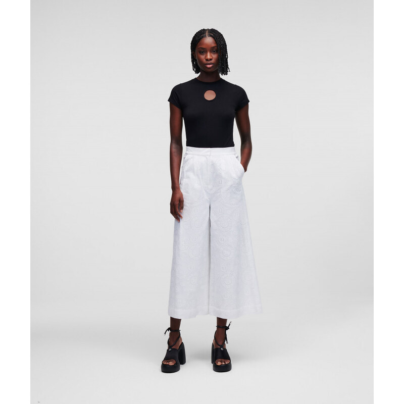 KALHOTY KARL LAGERFELD BRODERIE ANGLAISE CULOTTES