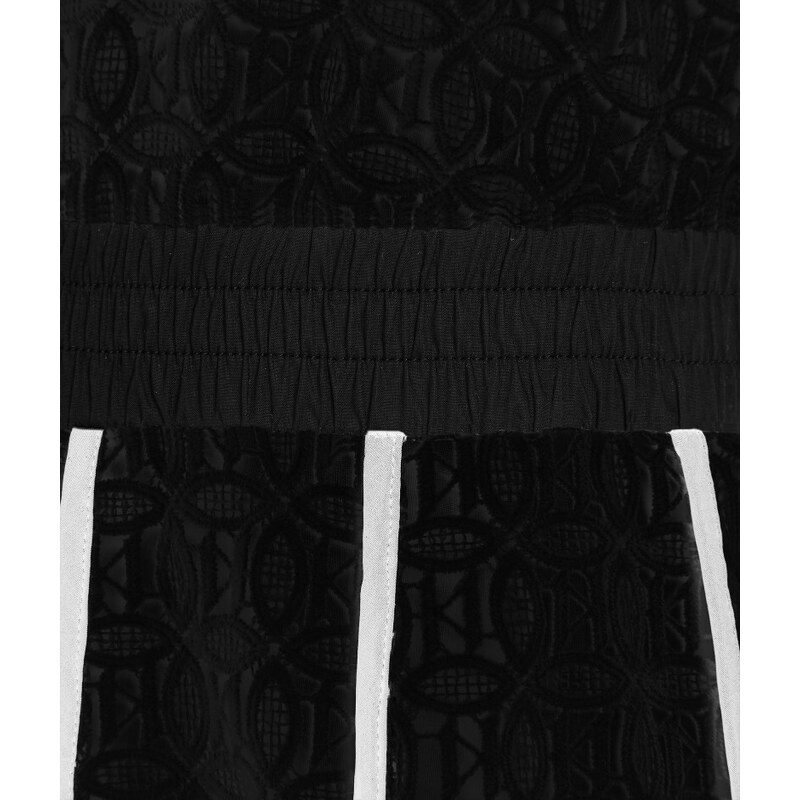 ŠATY KARL LAGERFELD KL EMBROIDERED LACE DRESS