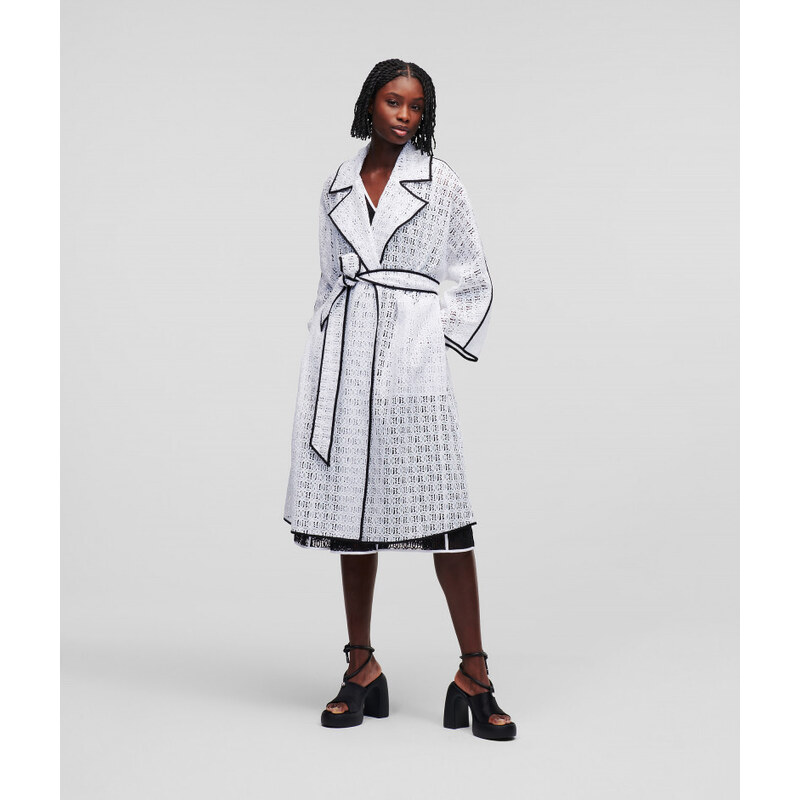 KABÁT KARL LAGERFELD KL EMBROIDERED LACE COAT