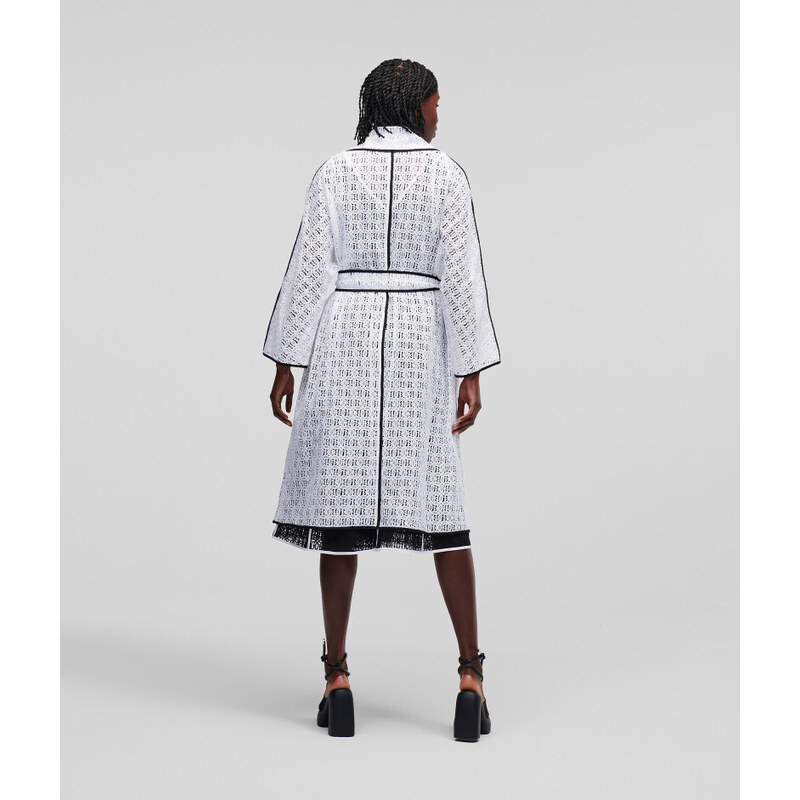 KABÁT KARL LAGERFELD KL EMBROIDERED LACE COAT