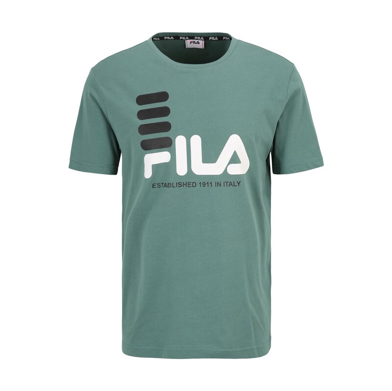 FILA Tričko Bippen zelená / černá / bílá