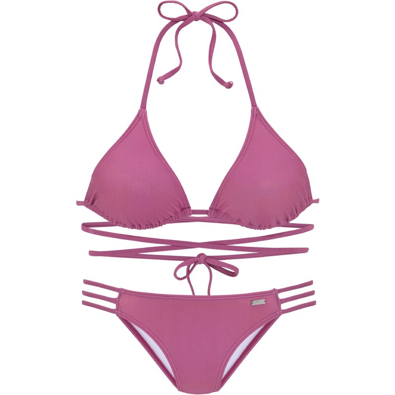 BUFFALO Bikiny červenofialová