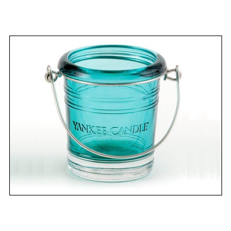Svícen Glass Bucket modrý na votivní svíčku