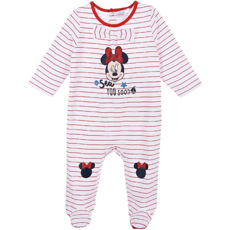 DISNEY DĚTSKÉ BODY MINNIE MOUSE Pruhovaný vzor