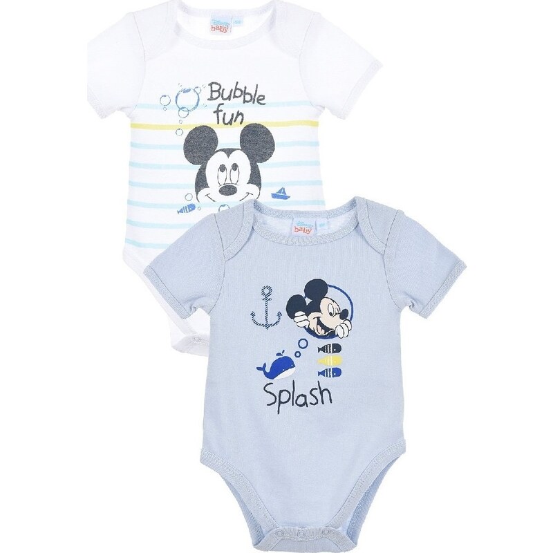 DISNEY MICKEY MOUSE SADA 2 KS CHLAPECKÝCH BODY Barevná