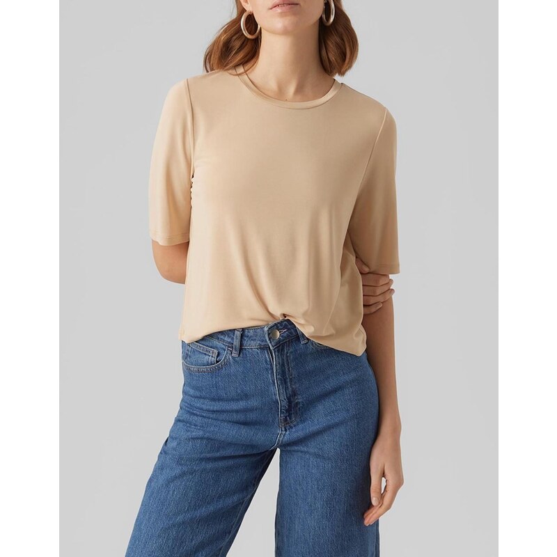 VERO MODA VMINKA BIA 2/4 LOOSE TOP JRS