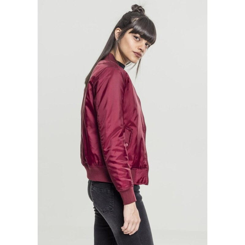 Dámská bomber bunda Urban Classics - vínová