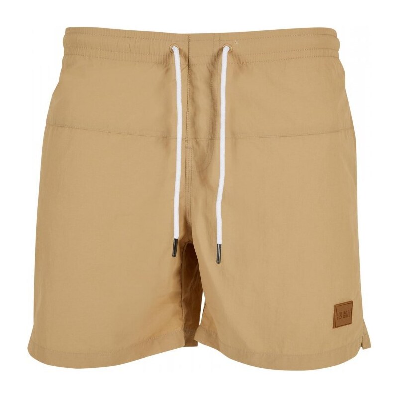 Pánské koupací kraťasy Urban Classics Block Swim Shorts - unionbeige