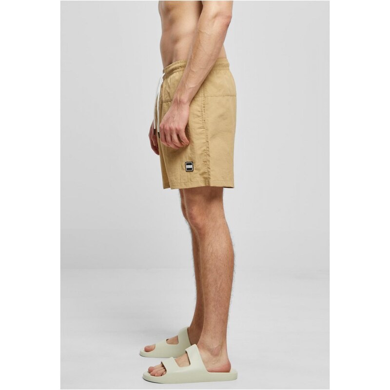 Pánské koupací kraťasy Urban Classics Block Swim Shorts - unionbeige