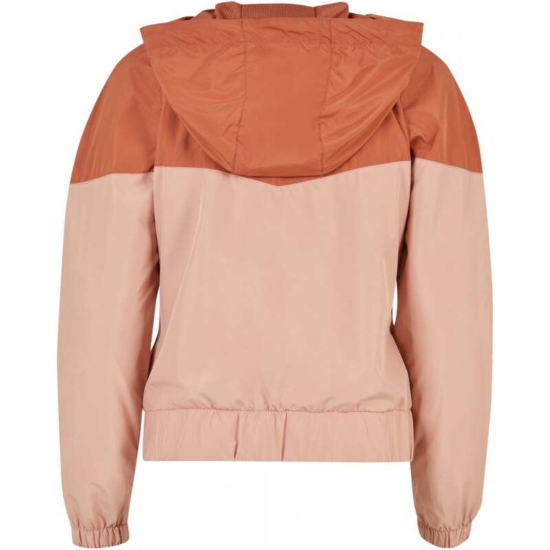 Dámská jarní/podzimní bunda Urban Classics Ladies Arrow Windbreaker - hnědá, růžová