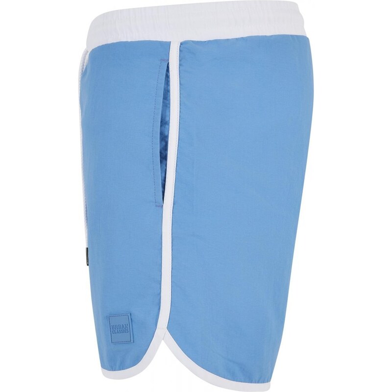 Pánské koupací kraťasy Urban Classics Retro Swimshorts - white/horizonblue