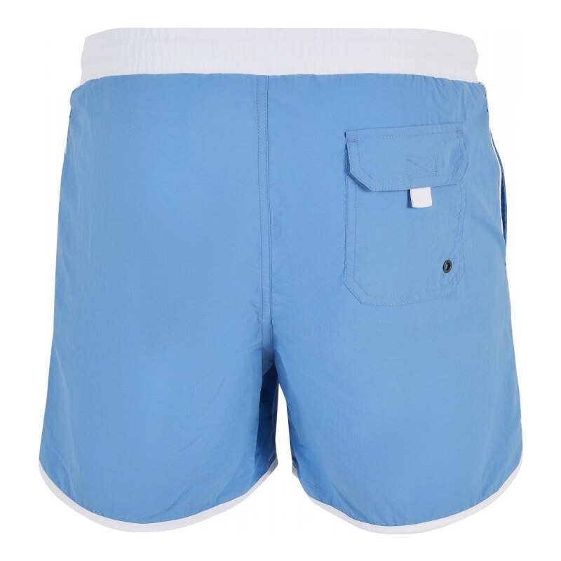 Pánské koupací kraťasy Urban Classics Retro Swimshorts - white/horizonblue