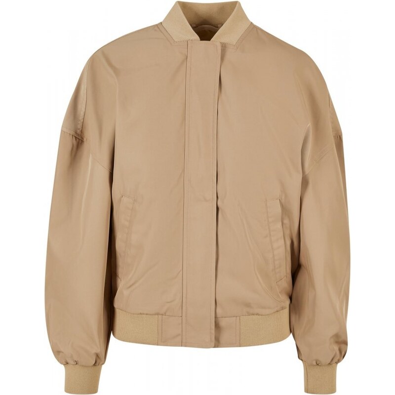 Dámská bunda Urban Classics Recycled Oversized Light Bomber - béžová