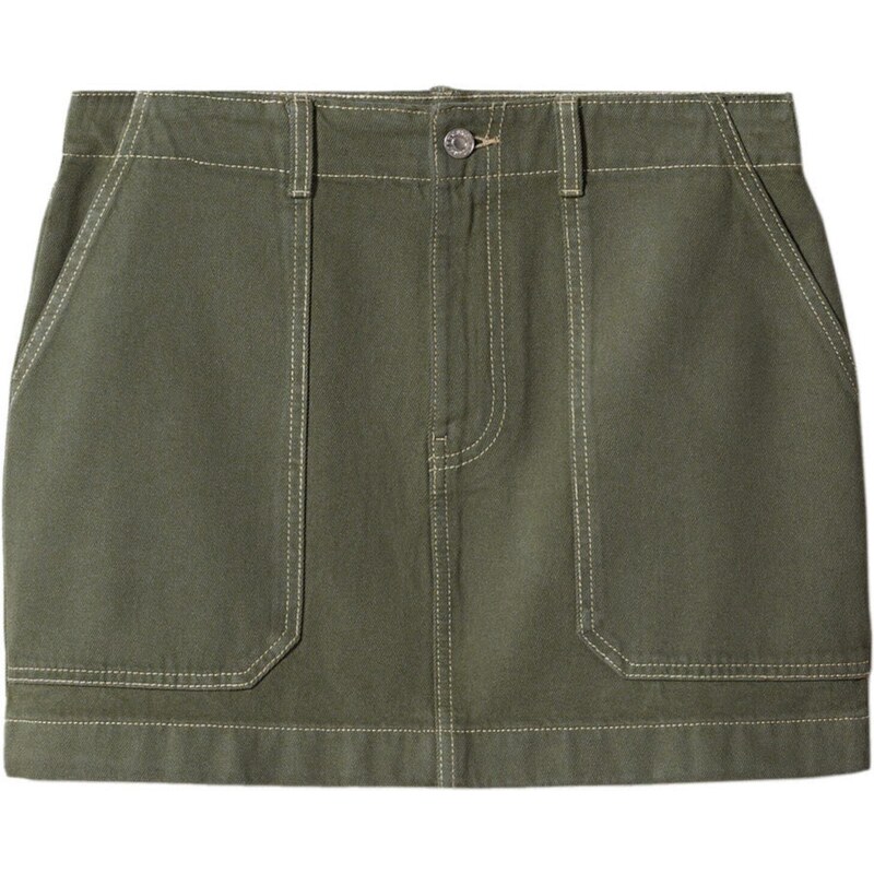 MANGO Sukně Janina khaki
