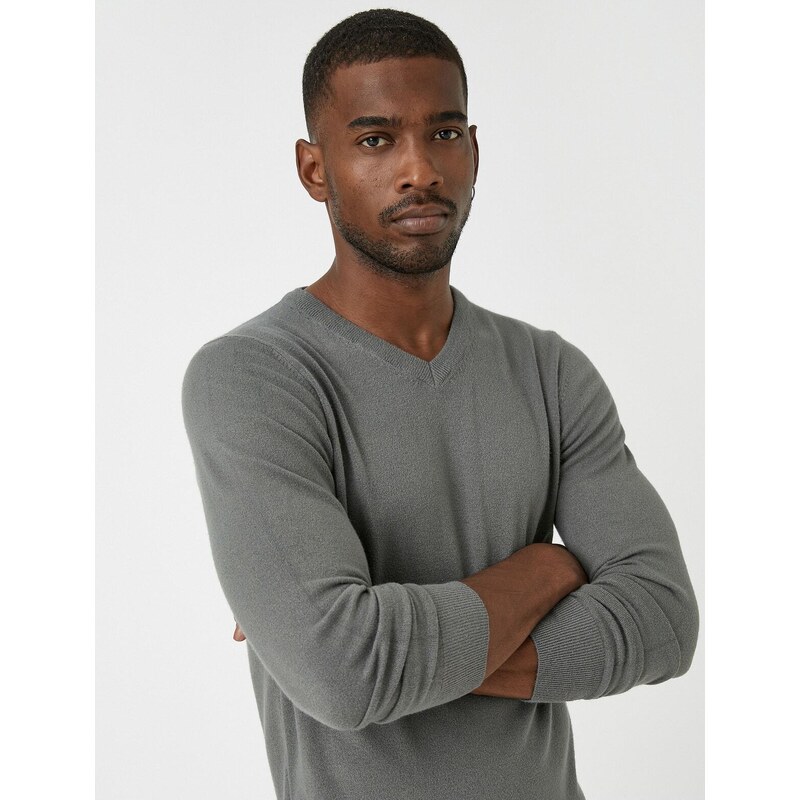 Koton Basic Knitwear Sweater V-Neck