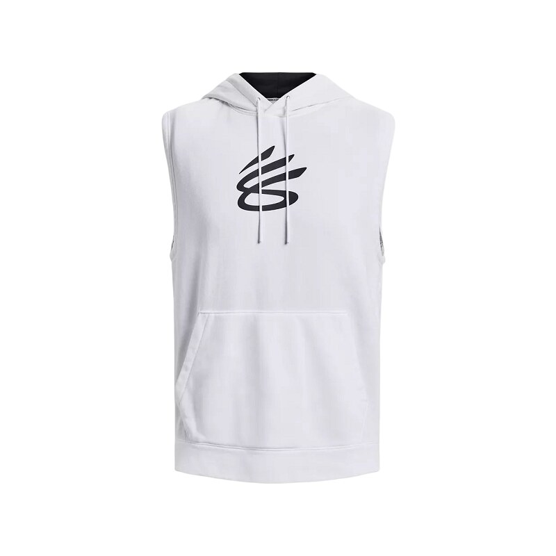 Under Armour Curry Fleece Sleeveless Hoodie / Bílá / L