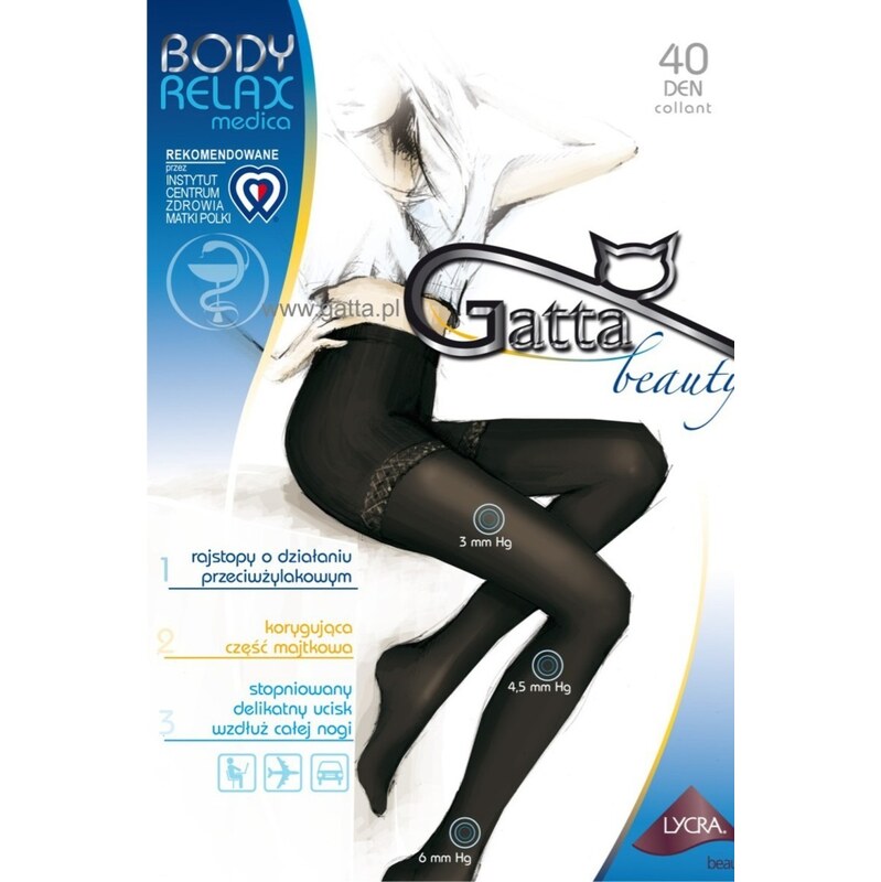 BODY RELAXMEDICA - Punčochové kalhoty 40 DEN - GATTA 100299135