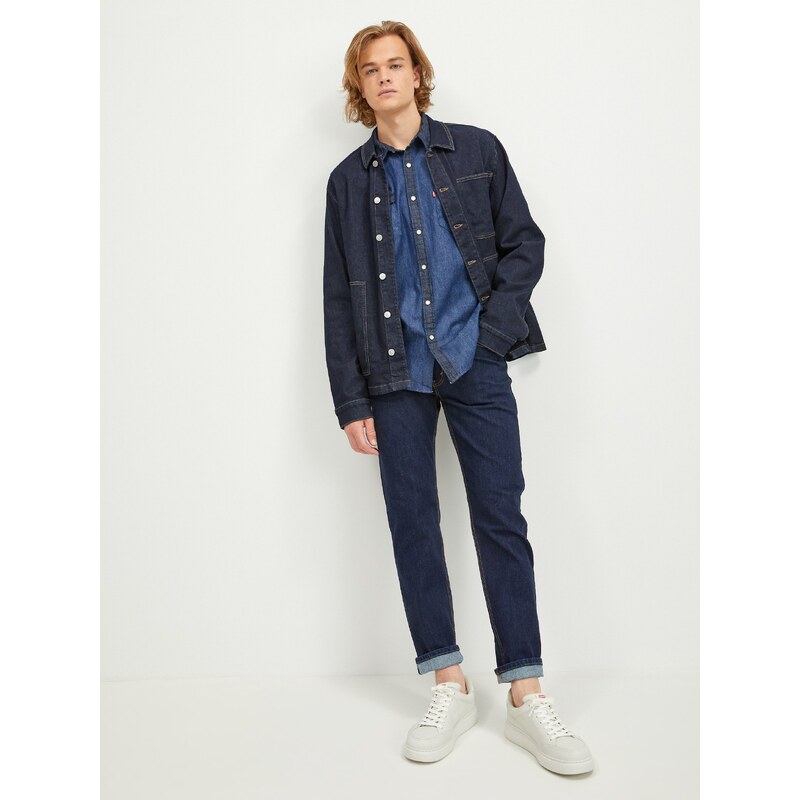 Levi's Tmavě modrá pánská džínová košile Levi's Barstow Western Standard - Pánské