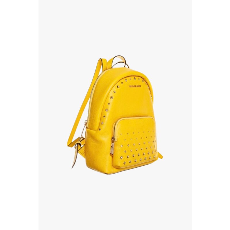 Michael Kors ERIN MD backpack pebbled leather žlutý dámský batoh