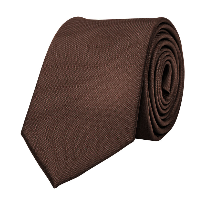 BUBIBUBI Tmavohnědá kravata Mocha