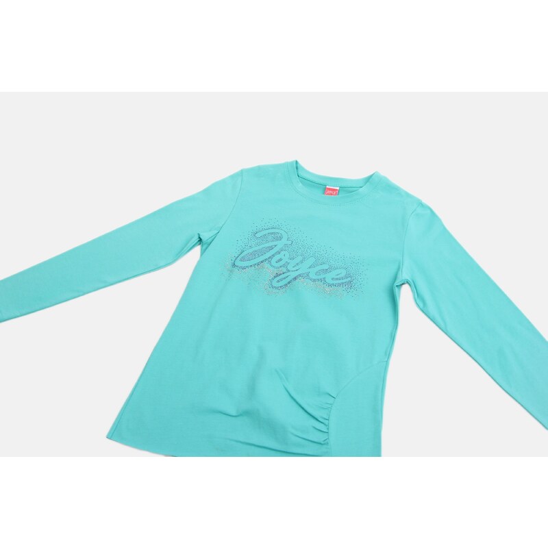 JOYCE Dívčí souprava s tričkem a legínami "GLITTER"/Růžová, zelená