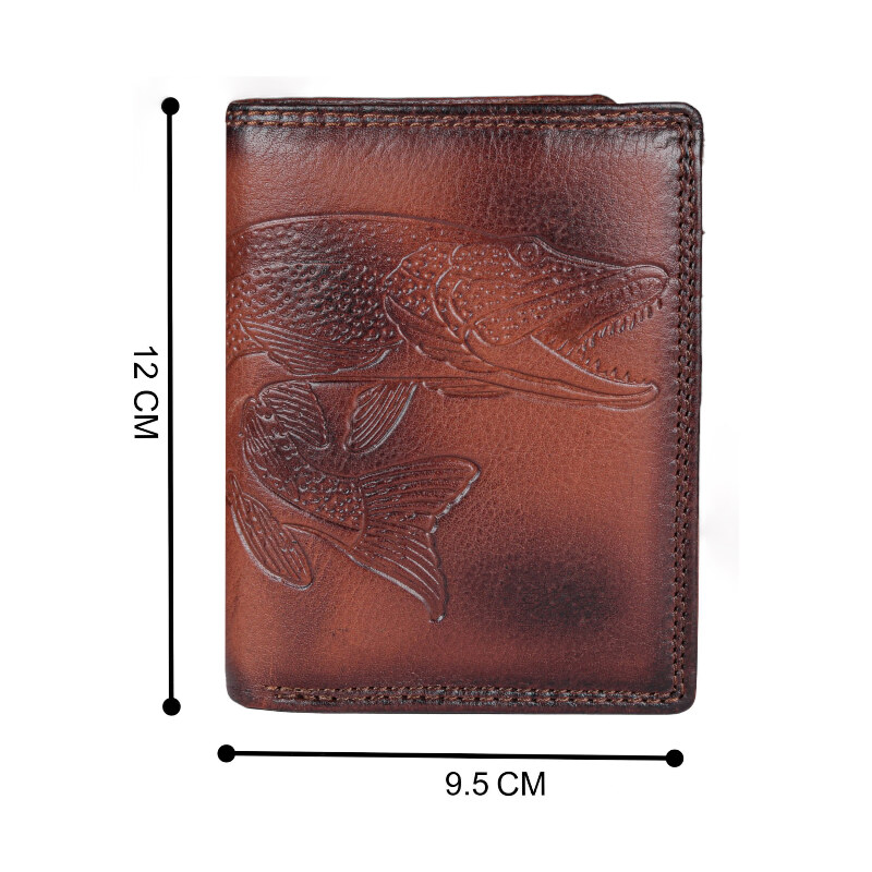 Wild Luxusní kožená peněženka Štika 933